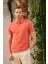 Erkek Basic Polo Yaka Tişört (Regular Fit) Turuncu 4