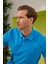 Erkek Basic Polo Yaka Tişört (Regular Fit) Turkuaz 5