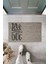 Dijital Baskı Gri Love My Dog Dekoratif Kapı Paspası K-2023 1