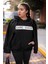 Game Over? - Baskılı Kapşonlu Cepli Sweatshirt 1