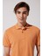 Regular Fit Normal Kesim Polo Yaka İndigo Tişört 3