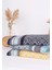 %100 Pamuk Mozaik Desen 70X140 Banyo Havlusu 4