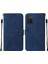 Galaxy A03S Için Kabartmalı Pu Deri Stand Cüzdan Telefon Kılıfı - Mavi (Yurt Dışından) 1