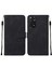 Redmi Note 11S / NOTE11 4g Için Kabartmalı Pu Deri Stand Cüzdan Telefon Kılıfı - Siyah (Yurt Dışından) 1