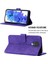 Camon 16 Için Kabartmalı Pu Deri Stand Cüzdan Telefon Kılıfı - Mor (Yurt Dışından) 2