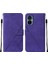 Camon 19 Neo Için Kabartmalı Pu Deri Stand Cüzdan Telefon Kılıfı - Mor (Yurt Dışından) 1