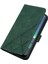 1.4 Için Kabartmalı Pu Deri Stand Cüzdan Telefon Kılıfı - Yeşil (Yurt Dışından) 3