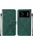 Poco M4 5g / Poco M5 5g Için Kabartmalı Pu Deri Stand Cüzdan Telefon Kılıfı - Yeşil (Yurt Dışından) 1