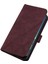 1.4 Için Kabartmalı Pu Deri Stand Cüzdan Telefon Kılıfı - Kırmızı (Yurt Dışından) 3