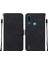 Moto E7 Power Için Kabartmalı Pu Deri Stand Cüzdan Telefon Kılıfı - Siyah (Yurt Dışından) 1
