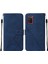 Galaxy A02S Için Kabartmalı Pu Deri Stand Cüzdan Telefon Kılıfı - Mavi (Yurt Dışından) 1