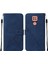 Moto G9 / G9 Play / E7 Plus Için Kabartmalı Pu Deri Stand Cüzdan Telefon Kılıfı - Mavi (Yurt Dışından) 1