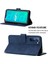 Pop 5p Için Kabartmalı Pu Deri Stand Cüzdan Telefon Kılıfı - Mavi (Yurt Dışından) 2