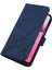 Pop 5p Için Kabartmalı Pu Deri Stand Cüzdan Telefon Kılıfı - Mavi (Yurt Dışından) 3