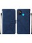 Pop 5 Için Kabartmalı Pu Deri Stand Cüzdan Telefon Kılıfı - Mavi (Yurt Dışından) 1