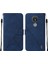 C21 Için Kabartmalı Pu Deri Stand Cüzdan Telefon Kılıfı - Mavi (Yurt Dışından) 2