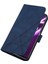 6 Pro Için Kabartmalı Pu Deri Stand Cüzdan Telefon Kılıfı - Mavi (Yurt Dışından) 3