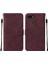 Pop 2f Için Kabartmalı Pu Deri Stand Cüzdan Telefon Kılıfı - Kırmızı (Yurt Dışından) 1