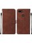 Pop 2f Için Kabartmalı Pu Deri Stand Cüzdan Telefon Kılıfı - Kahverengi (Yurt Dışından) 1