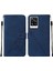 V20 / V21E 4g / Y73 2021 Için Kabartmalı Pu Deri Stand Cüzdan Telefon Kılıfı - Mavi (Yurt Dışından) 1