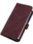 Y21 2021 / Y33S Y21S Için Kabartmalı Pu Deri Stand Cüzdan Telefon Kılıfı - Kırmızı (Yurt Dışından) 3