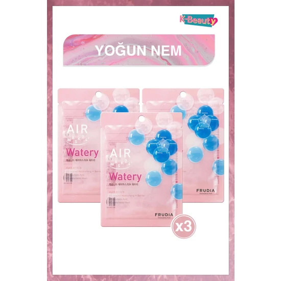 Frudia Air Watery 3 Katlı Nemlendirme Etkili Maske 25 ml x 3 Adet