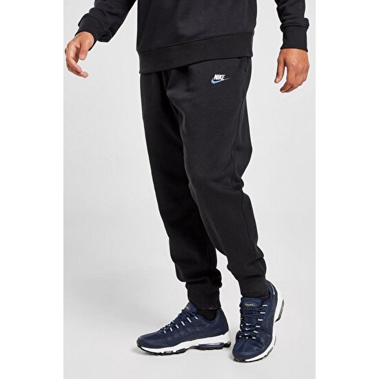 Nike Sportswear Clup Fleece Standart Kesim Siyah Erkek Eşofman Altı