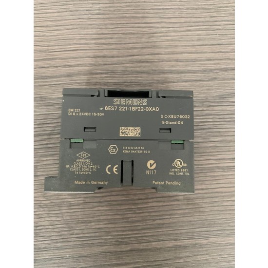 Siemens 6ES7 221-1BF22-0XA0 Digital Input EM 221, DI 8 X 24vVDC 15-30V