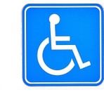 BS.Elektronik Engelli Araç Sticker - Ölçüler 10.5X10.5 (2 Adet) Dıştan Yapıştırma 