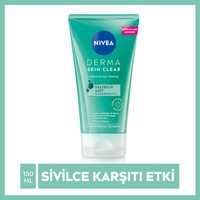 NIVEA Derma Skin Clear Yüz Temizleyici Peeling 150ml,Salisilik Asit (BHA)