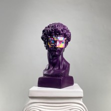 Hedgehog Art Shop David "purple Pop" Heykel, Büyük Boy Heykel, Özel Tasarım Dekoratif Heykel, Roma, Yunan Heykeli