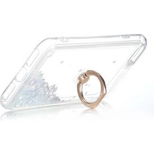 Smody Apple iPhone 7 Kılıf Sulu Simli Akışkan Silikon