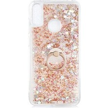 Smody Huawei Y6 2019 Kılıf Sulu Simli Akışkan Silikon