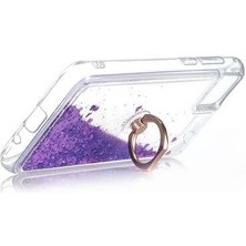 Smody Huawei Y5P Kılıf Sulu Simli Akışkan Silikon