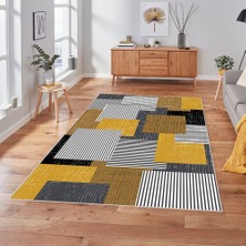 Rovigo Home Dijital Baskı Yıkanabilir Kaymaz Taban Salon Halısı Rvg1843-Sm414