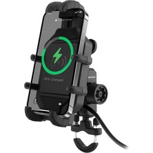 RA Motosiklet Sürme Navigasyon Sekiz Pençeli Sabit Şarj Edilebilir Mobil Telefon Tutucu (Yurt Dışından)