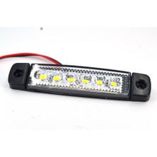 Adam EMİR Beyaz 6 Ledli Parmak LED Marker Lamba 12V 24V Emir TRANSİT AYAK ALTI LED ARABA AKSESUAR