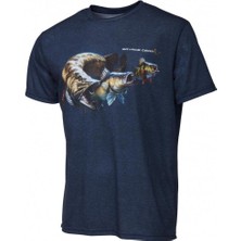 Savage Gear Cannibal T-Shirt Blue Melange L