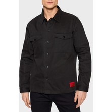 Hugo Marka Logolu Oversize Çift Cepli Pamuk Gömlek Erkek Gömlek 50468744 00110