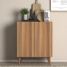 Monte Sehpa Luce Çok Amaçlı Mutfak Dolabı Ceviz