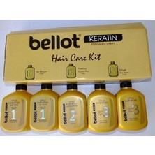 Bellot Keratin Hair Care Kit 5'li - 1 Keratin 1000 ml + Şampuan 1000 ml x 2 + Saç Kremi 1000 ml x 2 Bllt1