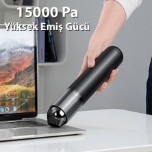 Westus S4 5000 Pa 2000 Mah Hepa Filtreli LED Işık Yüksek Emiş Ev-Ofis-Araç-Yatak-Perde Toz -Kıl-Tüy-Hav-Kedi-Köpek Tüytoplayıcı Kablosuz El Süpürgesi Araç Araba Içi Süpürge