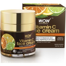 Wow Skin Science C Vitaminli Yüz Kremi - % 94.15 Doğal İçerik - Tüm Cilt Tipleri - Yağsız 50 ml