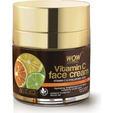 Wow Skin Science C Vitaminli Yüz Kremi - % 94.15 Doğal İçerik - Tüm Cilt Tipleri - Yağsız 50 ml