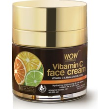 Wow Skin Science C Vitaminli Yüz Kremi - % 94.15 Doğal İçerik - Tüm Cilt Tipleri - Yağsız 50 ml