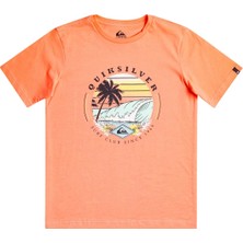 Quiksilver Qssurfclub B Erkek Çocuk Turuncu Tişört