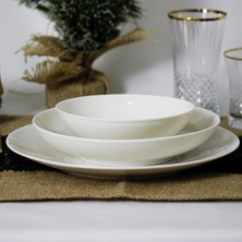 Güral Porselen Atina Fine Bone 6 Kişilik, 18 Parça Yemek Takımı