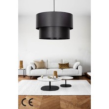 Vivido Abajur Pasta Sarkıt Avize Siyah Finlin