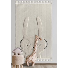 Empera Kids Bunny Tavşan Figürlü Krem Çocuk Odası Halısı