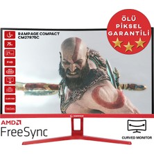 Rampage Compact CM27R75C 27" 75Hz 1ms Csot Va Full Hd Freesync Curved Oyuncu Monitörü